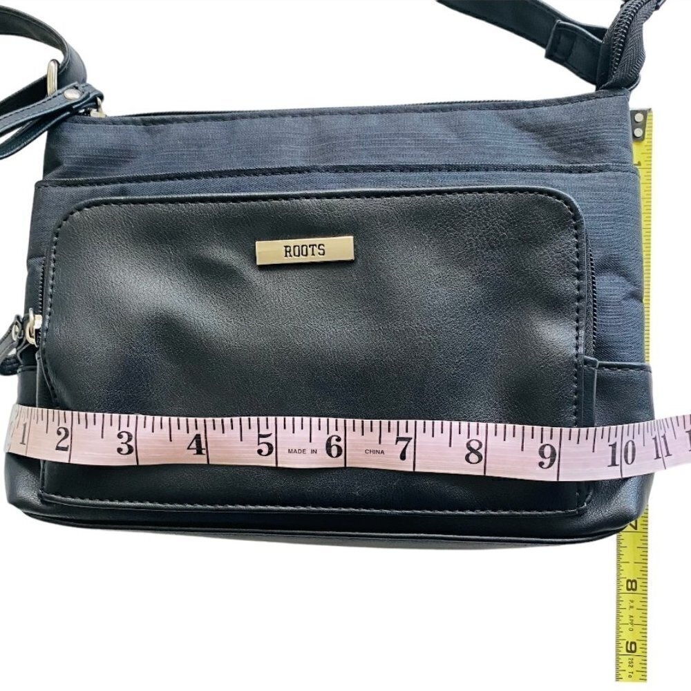 Roots Crossbody Shoulder bag Black And Navy - Picture 12 of 16